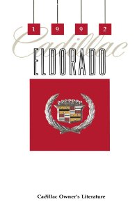 1992 Cadillac Eldorado Owner's Manual