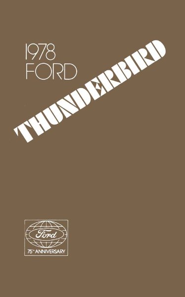 1978 Ford Thunderbird Owner's Manual