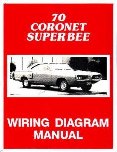 1970 Dodge Coronet Super Bee Electrical Wiring Diagrams Schematics  Book