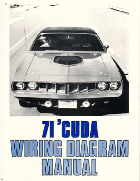 1971 Plymouth Barracuda Wiring Diagrams Manual