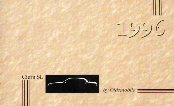 1996 Oldsmobile Ciera SL Owner's Manual