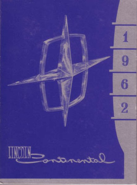 1962 Lincoln Continental Owner's Manual