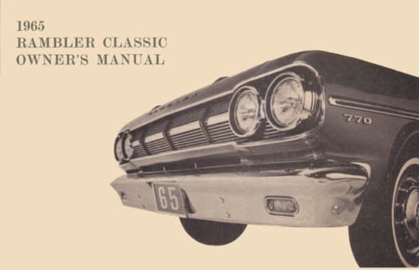 1965 AMC Rambler Classic Owner's Manual