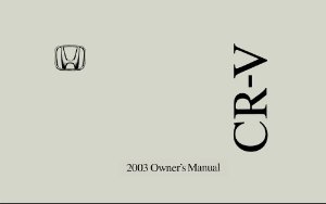 2003 Honda CR-V Owner's Manual