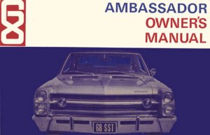 1968 AMC Ambassador Owner's Manual