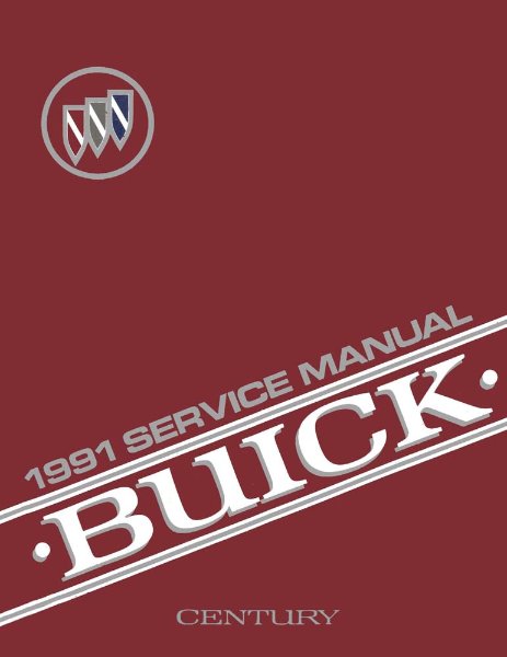 1991 Buick Century Factory Shop Service Manual