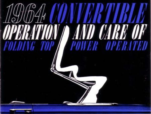 1964 Fisher Convertible Top Owner's Manual