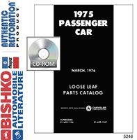 1975 MOPAR (CHRYSLER, PLYMOUTH & DODGE) Body & Chassis, Text & Illustration Part Book sample image