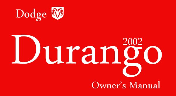 2002 Dodge Durango Owner's Manual