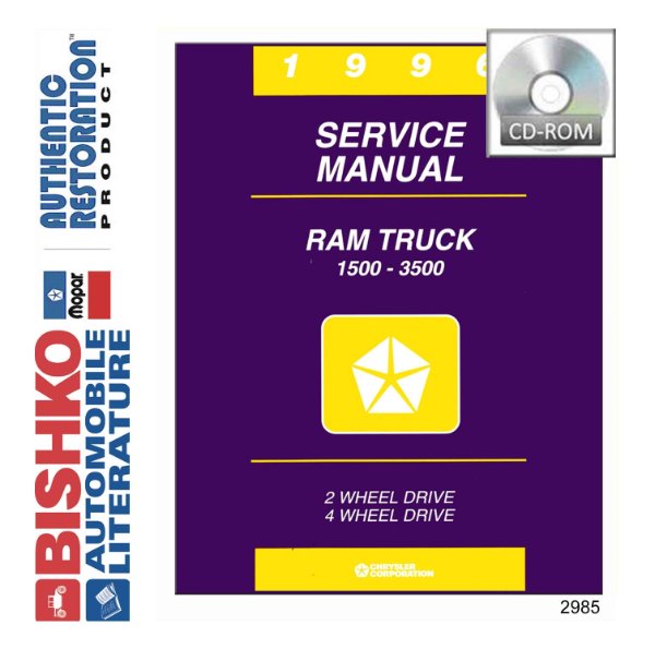1996 Dodge 1500-3500 Ram Truck Factory Shop Service Manual
