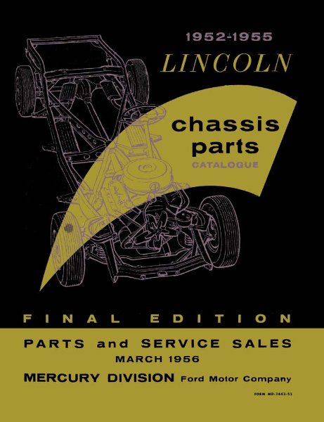 1952–1955 Lincoln All Models Parts Book