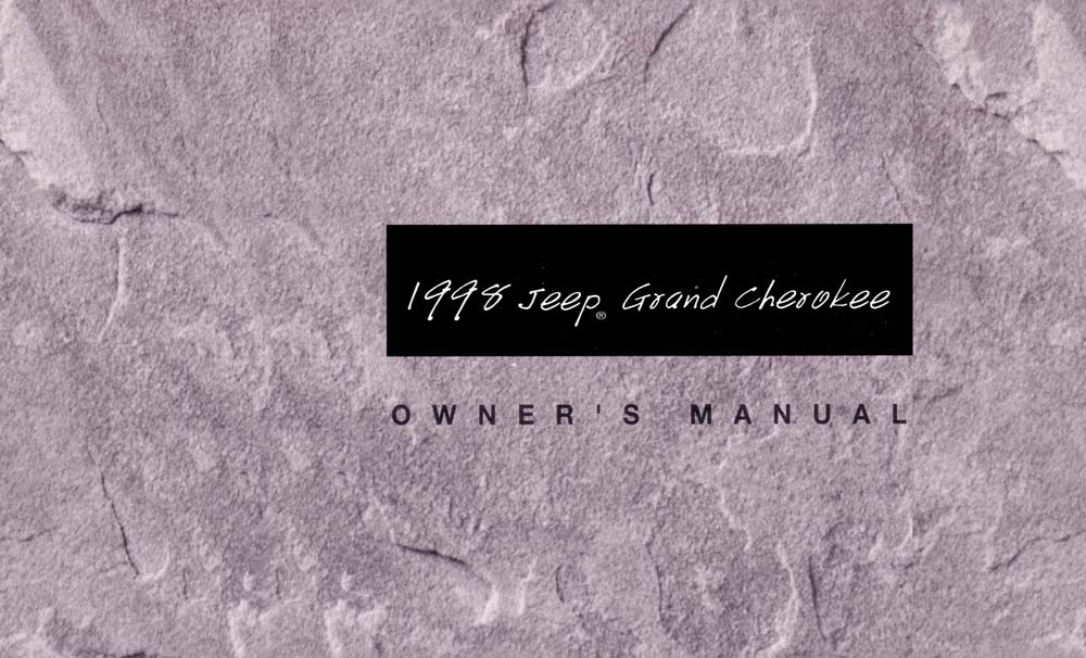 1998 Jeep Grand Cherokee Owner's Manual