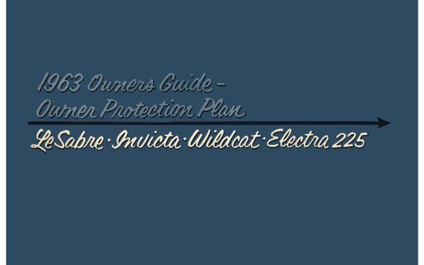 1963 Buick Electra, LeSabre, Invicta, Wildcat Owner's Manual
