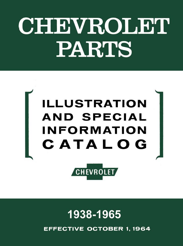 1938 1961 1962 1963 1965 Chevrolet Parts Numbers List Guide Interchange Drawings