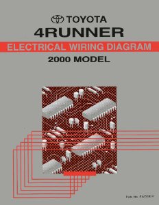2000 Toyota 4Runner Wiring Diagrams Manual
