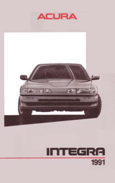 1991 Acura Integra Owner's Manual