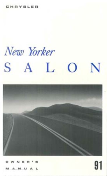 1991 Chrysler New Yorker Salon Owner's Manual