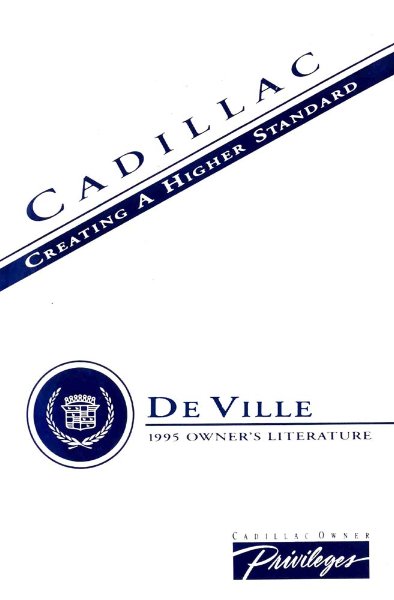 1995 Cadillac Deville Owner's Manual