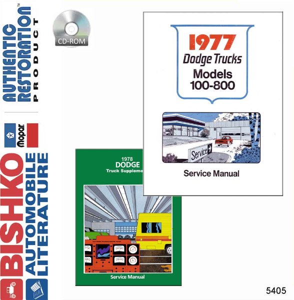 1977–1978 Dodge D/W 100-800 Truck Factory Shop Service Manual