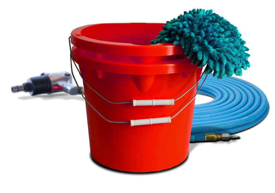 Bucket and a mop