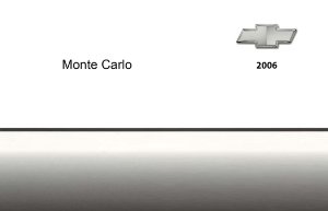 2006 Chevrolet Monte Carlo Owner's Manual