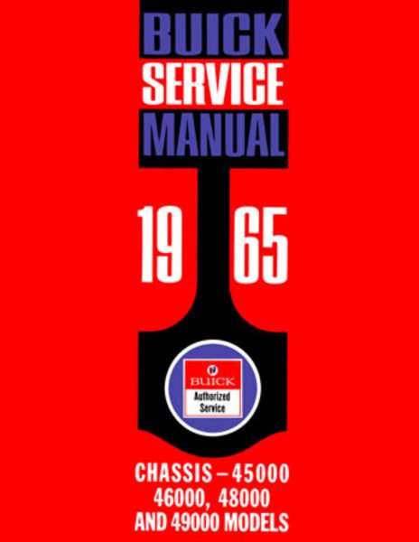 1965 Buick Electra, Lesabre, Riviera, Wildcat Factory Shop Service Manual