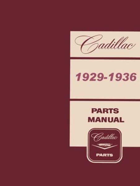 1929–1936 Cadillac All Models Parts Book