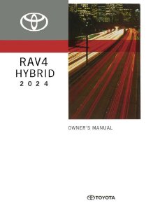 2024 Toyota Rav4 Hybrid Owner's Manual