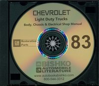 1983 CHEVROLET LIGHT DUTY TRUCK Body, Chassis & Electrical Service Manual sample image