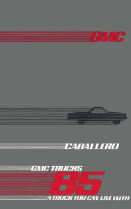 1985 GMC Caballero Owner's Manual
