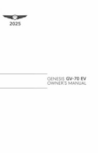 2025 Genesis GV70 EV Owner's Manual