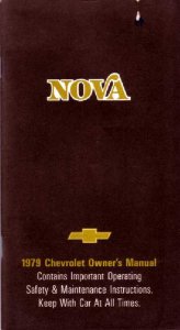 1979 Chevrolet Nova Owner's Manual