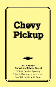 1983 Chevrolet Pickup Owner's Manual