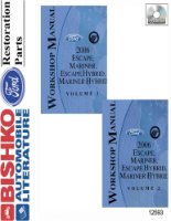 2006 FORD ESCAPE, MERCURY MARINER GAS AND HYBRID Body, Chassis & Electrical Service Manual sample image