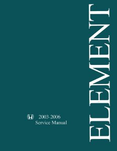 2003–2006 Honda Element Factory Shop Service Manual