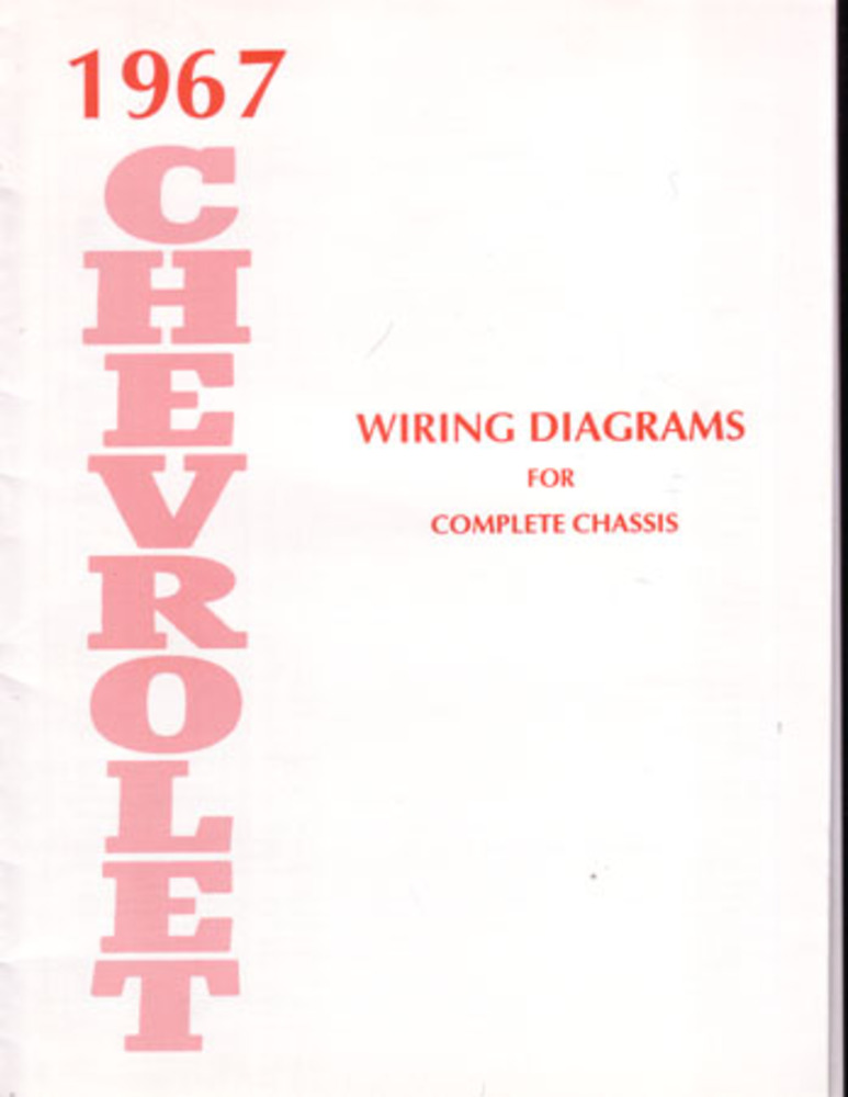 1967 Chevrolet Belaire Caprice Impala Electrical Wiring Diagrams Schematics Book