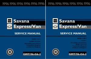 1996 Chevrolet Truck Express, Savana Factory Shop Service Manual