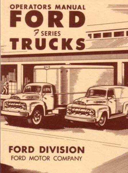 1951 Ford F-Series Truck Owner's Manual