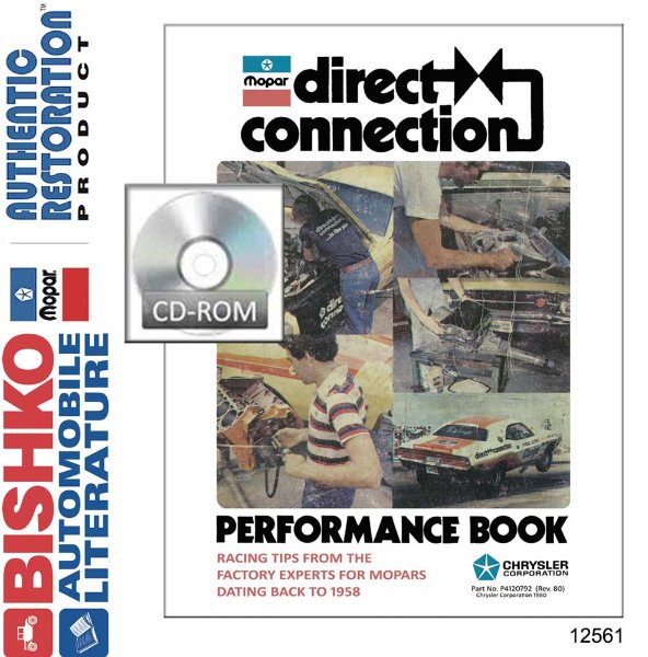 1958–1980 Dodge DIRECT CONNECTION PERFORMANCE BOOK BULLETINS Factory Shop
