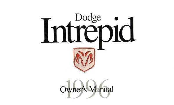1996 Dodge Intrepid Owner's Manual