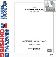 1965 MOPAR (CHRYSLER, PLYMOUTH & DODGE) Body & Chassis, Text & Illustration Part Book sample image