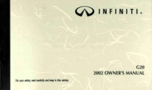 2002 Infiniti G20 Owner's Manual
