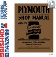 1942-48 PLYMOUTH Body, Chassis & Electrical Service Manual sample image
