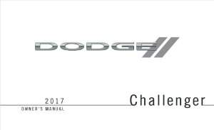 2017 Dodge Challenger Owner's Manual
