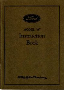 1931 Ford A Owner's Manual