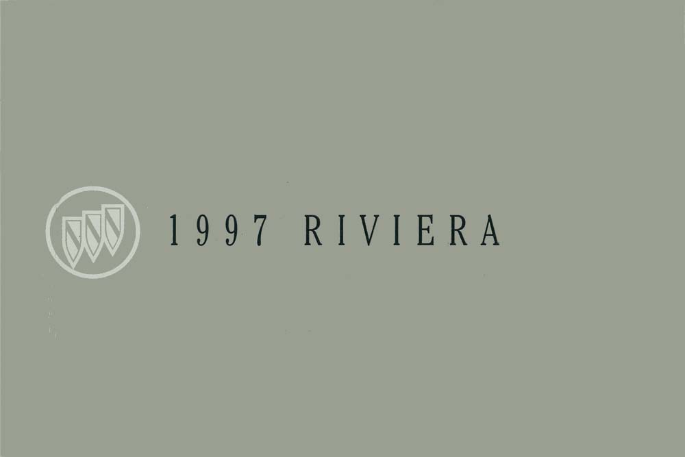 1997 Buick Riviera Owners Manual User Guide