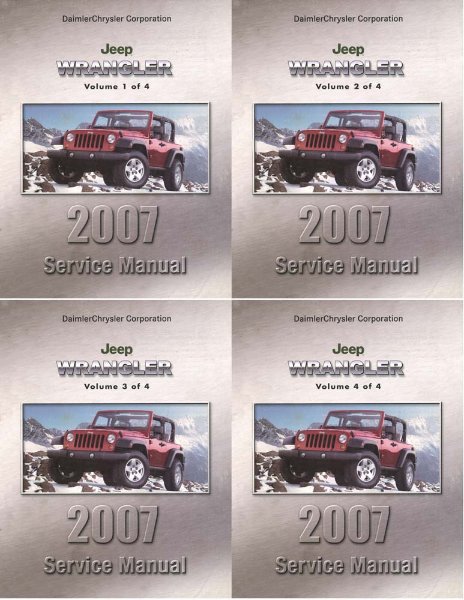 2007 Jeep Wrangler Factory Shop Service Manual