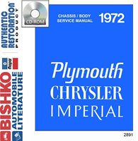 1972 CHRYSLER & PLYMOUTH Body, Chassis & Electrical Service Manual sample image