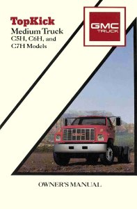1990 GMC Topkick, Kodiak Owner's Manual