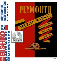 1946-52 PLYMOUTH Body, Chassis & Electrical Service Manual sample image